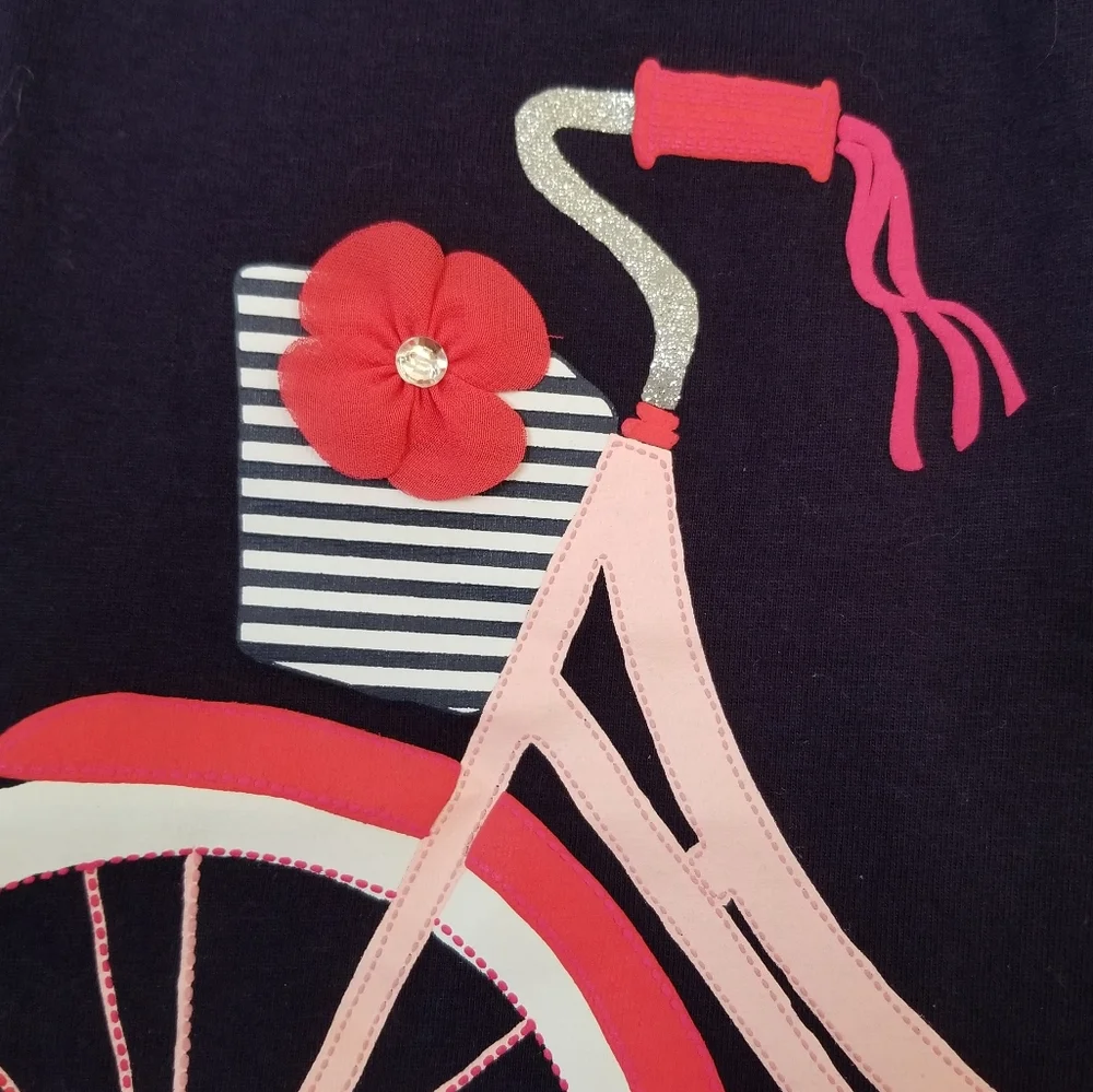 Gymboree Bike Boquet Tee Girls size 7